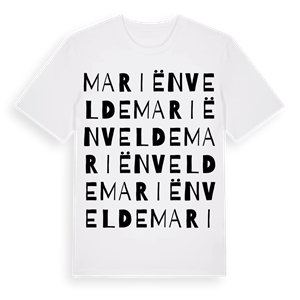 Mariënvelde ordlek t-shirt – ekologisk bomull t-shirt från Pinshirt
