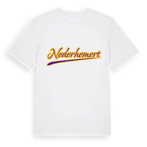 Nederhemert baseball t-shirt – ekologisk bomull t-shirt från Pinshirt