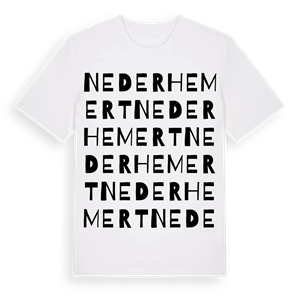 Nederhemert ordlek t-shirt – ekologisk bomull t-shirt från Pinshirt