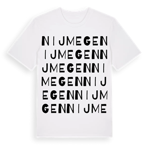 Nijmegen ordlek t-shirt – ekologisk bomull t-shirt från Pinshirt