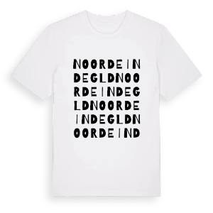 Noordeinde Gld ordlek t-shirt – ekologisk bomull t-shirt från Pinshirt