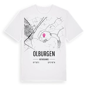 Olburgen karta t-shirt – ekologisk bomull t-shirt från Pinshirt