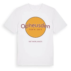 Opheusden cirkel t-shirt – ekologisk bomull t-shirt från Pinshirt