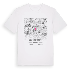 Oude IJsselstreek karta t-shirt – ekologisk bomull t-shirt från Pinshirt