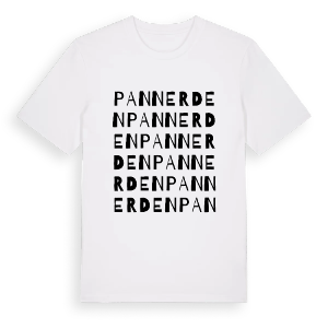 Pannerden ordlek t-shirt – ekologisk bomull t-shirt från Pinshirt