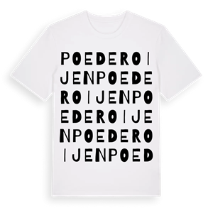 Poederoijen ordlek t-shirt – ekologisk bomull t-shirt från Pinshirt
