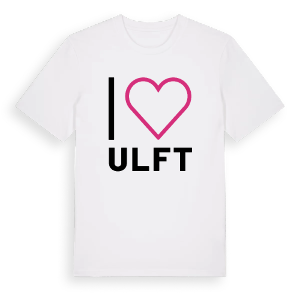 Jag älskar Ulft t-shirt stort tryck – ekologisk bomull t-shirt från Pinshirt