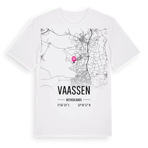 Vaassen karta t-shirt – ekologisk bomull t-shirt från Pinshirt