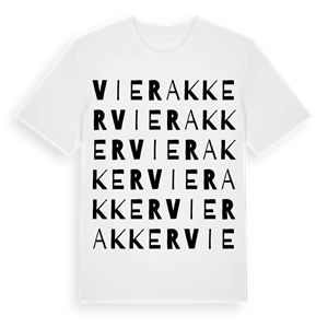 Vierakker ordlek t-shirt – ekologisk bomull t-shirt från Pinshirt