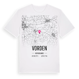 Vorden karta t-shirt – ekologisk bomull t-shirt från Pinshirt