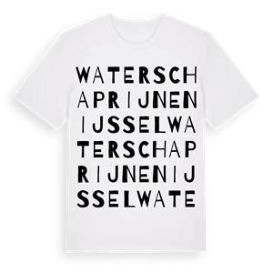 Waterschap Rijn en IJssel ordlek t-shirt – ekologisk bomull t-shirt från Pinshirt