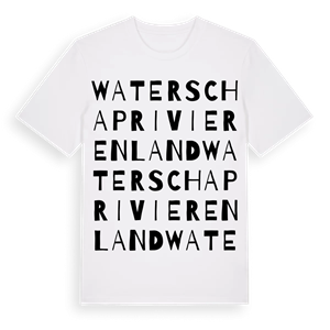 Waterschap Rivierenland ordlek t-shirt – ekologisk bomull t-shirt från Pinshirt