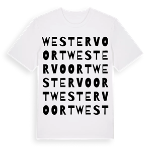 Westervoort ordlek t-shirt – ekologisk bomull t-shirt från Pinshirt