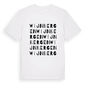 Wijnbergen ordlek t-shirt – ekologisk bomull t-shirt från Pinshirt