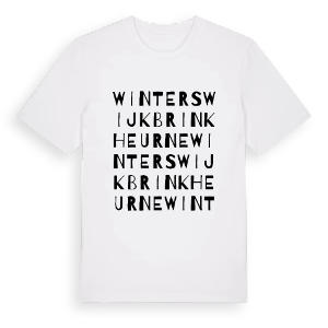 Winterswijk Brinkheurne ordlek t-shirt – ekologisk bomull t-shirt från Pinshirt