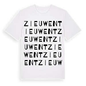 Zieuwent ordlek t-shirt – ekologisk bomull t-shirt från Pinshirt