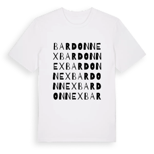 Bardonnex ordlek t-shirt – ekologisk bomull t-shirt från Pinshirt