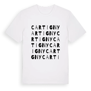 Cartigny ordlek t-shirt – ekologisk bomull t-shirt från Pinshirt