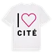 Jag älskar Cité t-shirt stort tryck