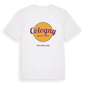 Cologny cirkel t-shirt – ekologisk bomull t-shirt från Pinshirt