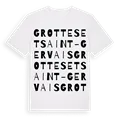 Grottes et Saint-Gervais ordlek t-shirt
