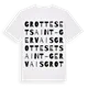 Grottes et Saint-Gervais ordlek t-shirt