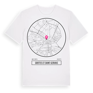Grottes et Saint-Gervais t-shirt – ekologisk bomull t-shirt från Pinshirt