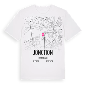 Jonction karta t-shirt – ekologisk bomull t-shirt från Pinshirt