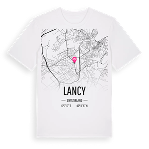 Lancy karta t-shirt – ekologisk bomull t-shirt från Pinshirt