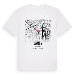 Lancy karta t-shirt – ekologisk bomull t-shirt från Pinshirt