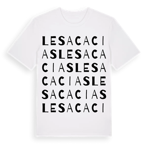 Les Acacias ordlek t-shirt – ekologisk bomull t-shirt från Pinshirt