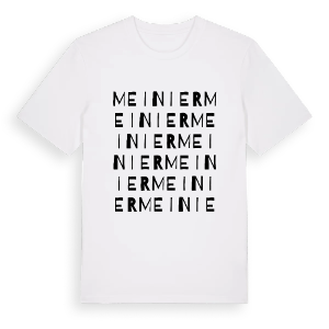 Meinier ordlek t-shirt – ekologisk bomull t-shirt från Pinshirt