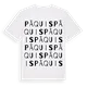Pâquis ordlek t-shirt