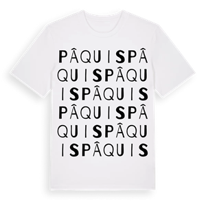 Pâquis ordlek t-shirt – ekologisk bomull t-shirt från Pinshirt