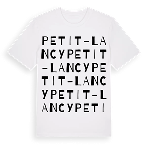 Petit-Lancy ordlek t-shirt – ekologisk bomull t-shirt från Pinshirt