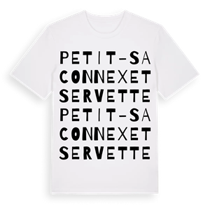 Petit-Saconnex et Servette ordlek t-shirt – ekologisk bomull t-shirt från Pinshirt