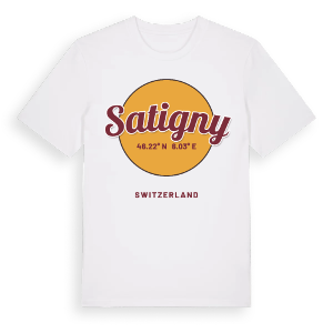 Satigny cirkel t-shirt – ekologisk bomull t-shirt från Pinshirt