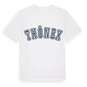 Thônex college t-shirt – ekologisk bomull t-shirt från Pinshirt
