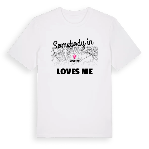 Någon i Veyrier älskar mig t-shirt – ekologisk bomull t-shirt från Pinshirt