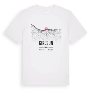 Giresun karta t-shirt – ekologisk bomull t-shirt från Pinshirt