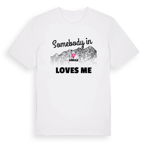 Någon i Görele älskar mig t-shirt – ekologisk bomull t-shirt från Pinshirt