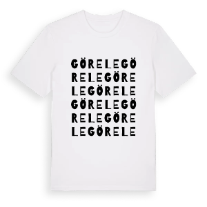 Görele ordlek t-shirt – ekologisk bomull t-shirt från Pinshirt