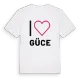 Jag älskar Güce t-shirt stort tryck