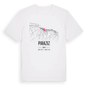 Piraziz karta t-shirt – ekologisk bomull t-shirt från Pinshirt