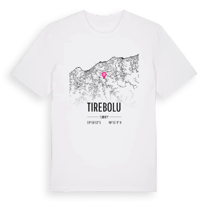 Tirebolu karta t-shirt – ekologisk bomull t-shirt från Pinshirt