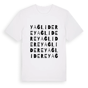 Yağlıdere ordlek t-shirt – ekologisk bomull t-shirt från Pinshirt