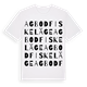 Agbod fiskeläge ordlek t-shirt