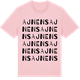 Pink Cotton t-shirt med Ajnens ordlek t-shirt