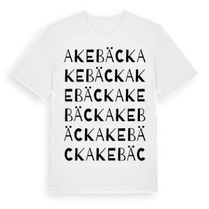 Akebäck ordlek t-shirt – ekologisk bomull t-shirt från Pinshirt