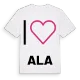 Jag älskar Ala t-shirt stort tryck